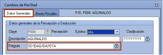 Cálculo de aguinaldo en Aspel NOI 9.0 - Pruebas