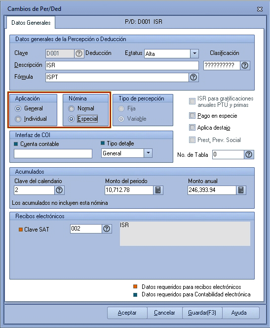 Cálculo de aguinaldo en Aspel NOI 9.0 - Pruebas